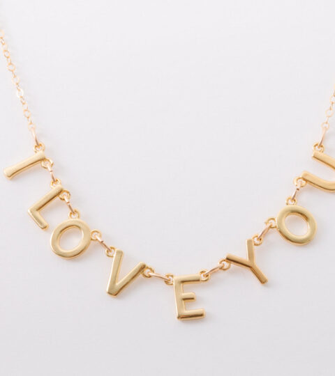 Connected Letter Necklace (Eight Letters)